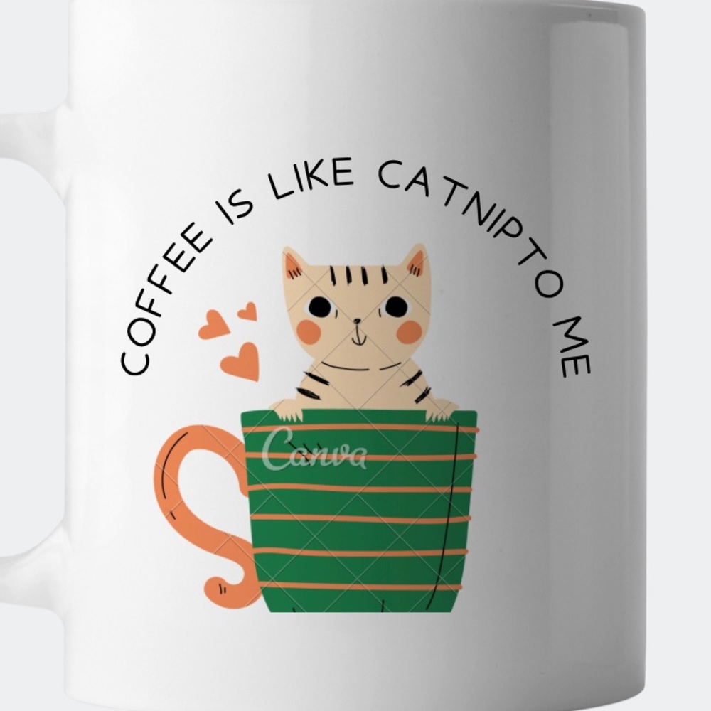 Cat lovers! Enjoy holding this ceramic mug